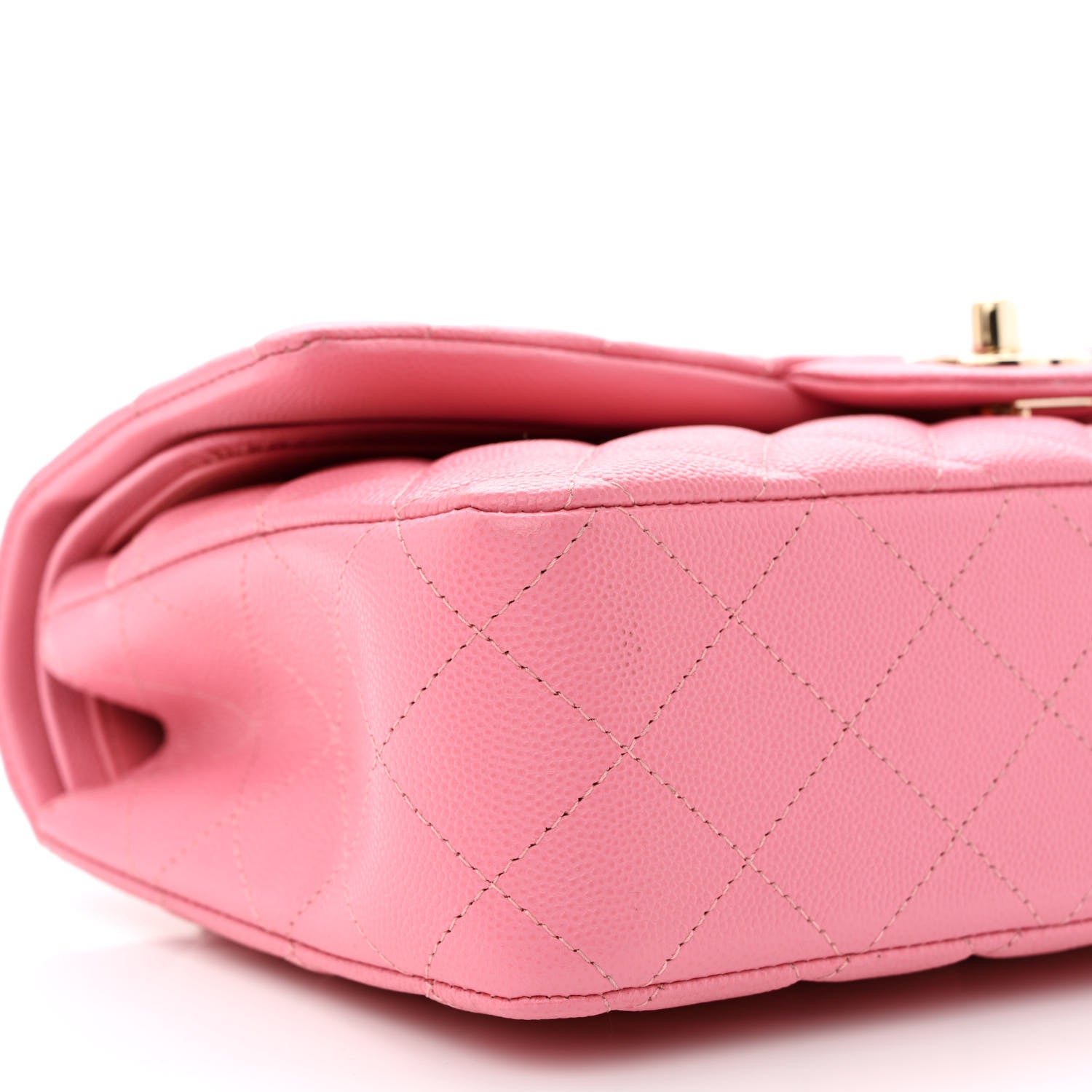 Chanel Caviar Quilted Medium Double Flap Pink 9 of 10