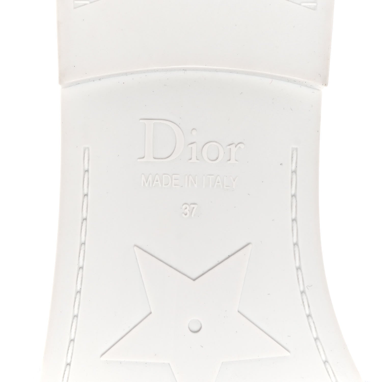 Christian Dior Technical Stretch Fabric Etoile Dio(r)evolution Slide Sandals 37 White Gold 6 of 8