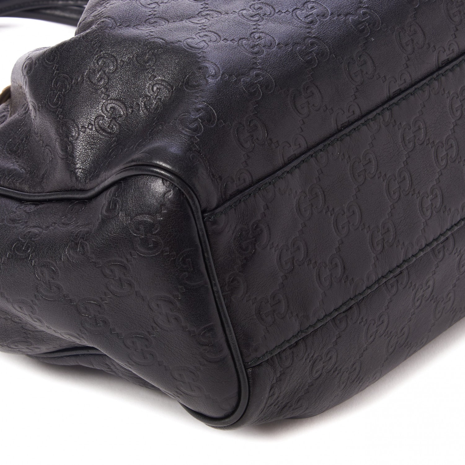 Gucci Guccissima Medium Sukey Tote Black 6 of 9
