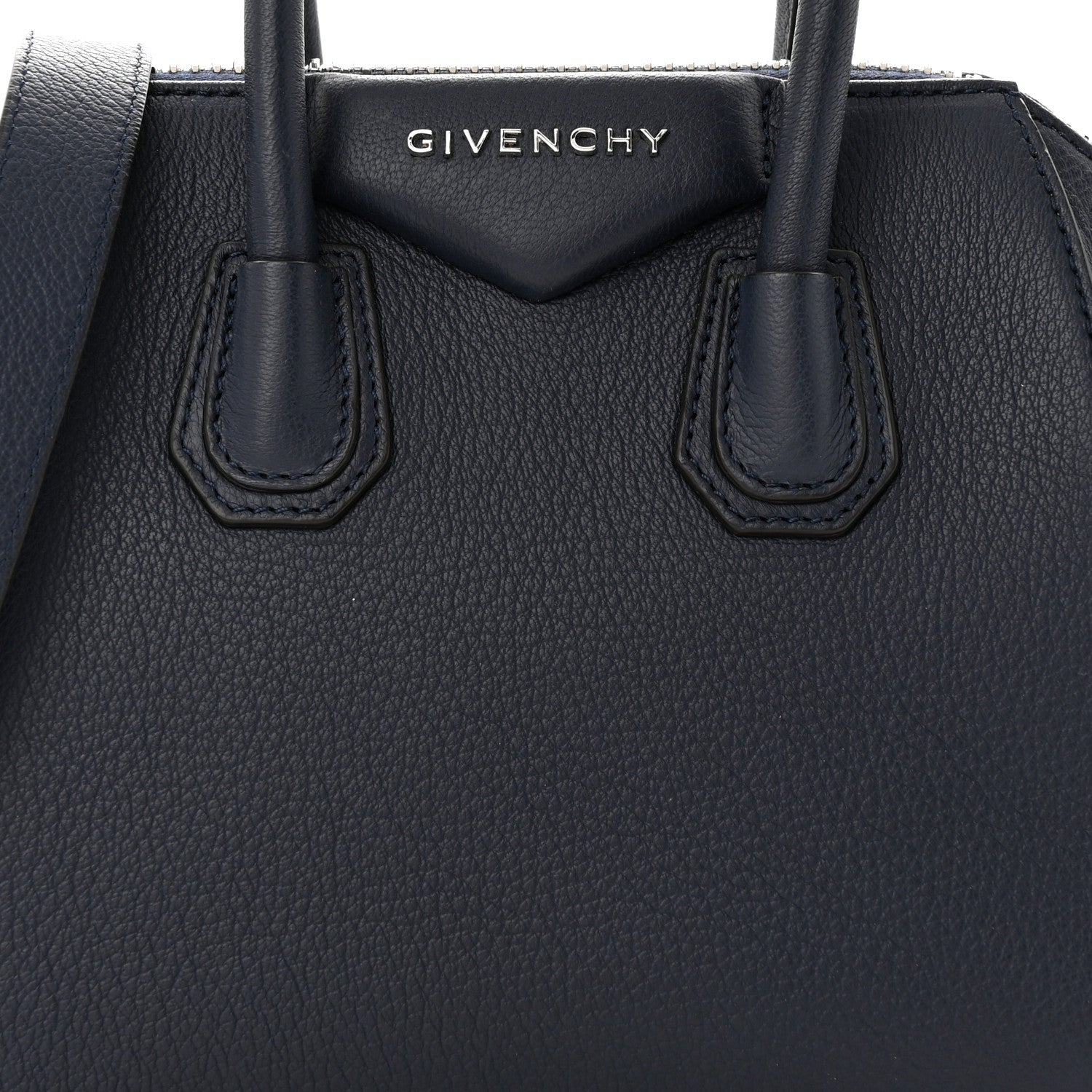 Givenchy Sugar Goatskin Mini Antigona Night Blue 8 of 10
