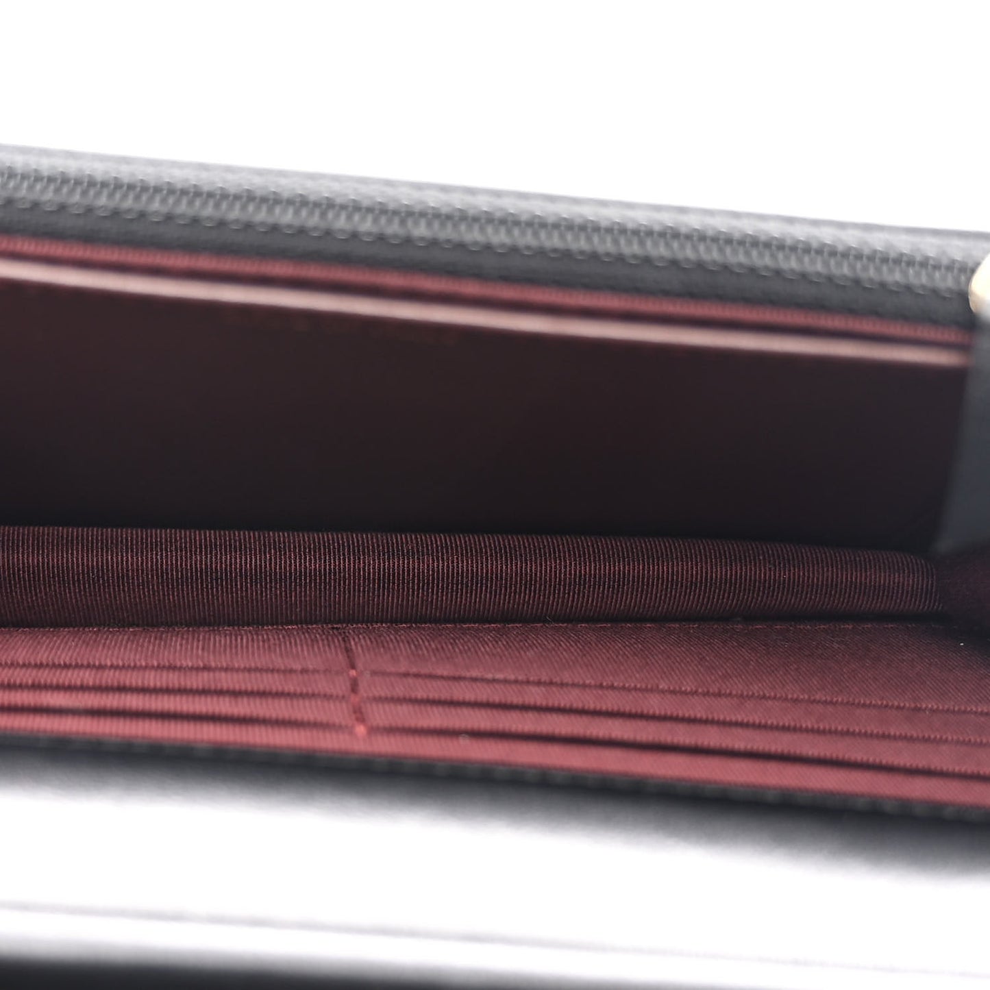 Lambskin Quilted Wallet On Chain WOC Black