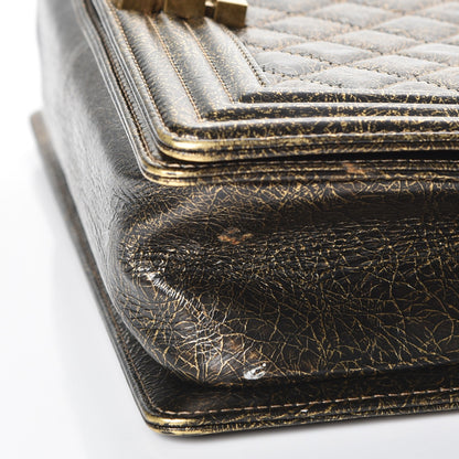 Chanel Metallic Calfskin Quilted Medium Boy Flap Gold 8 of 14