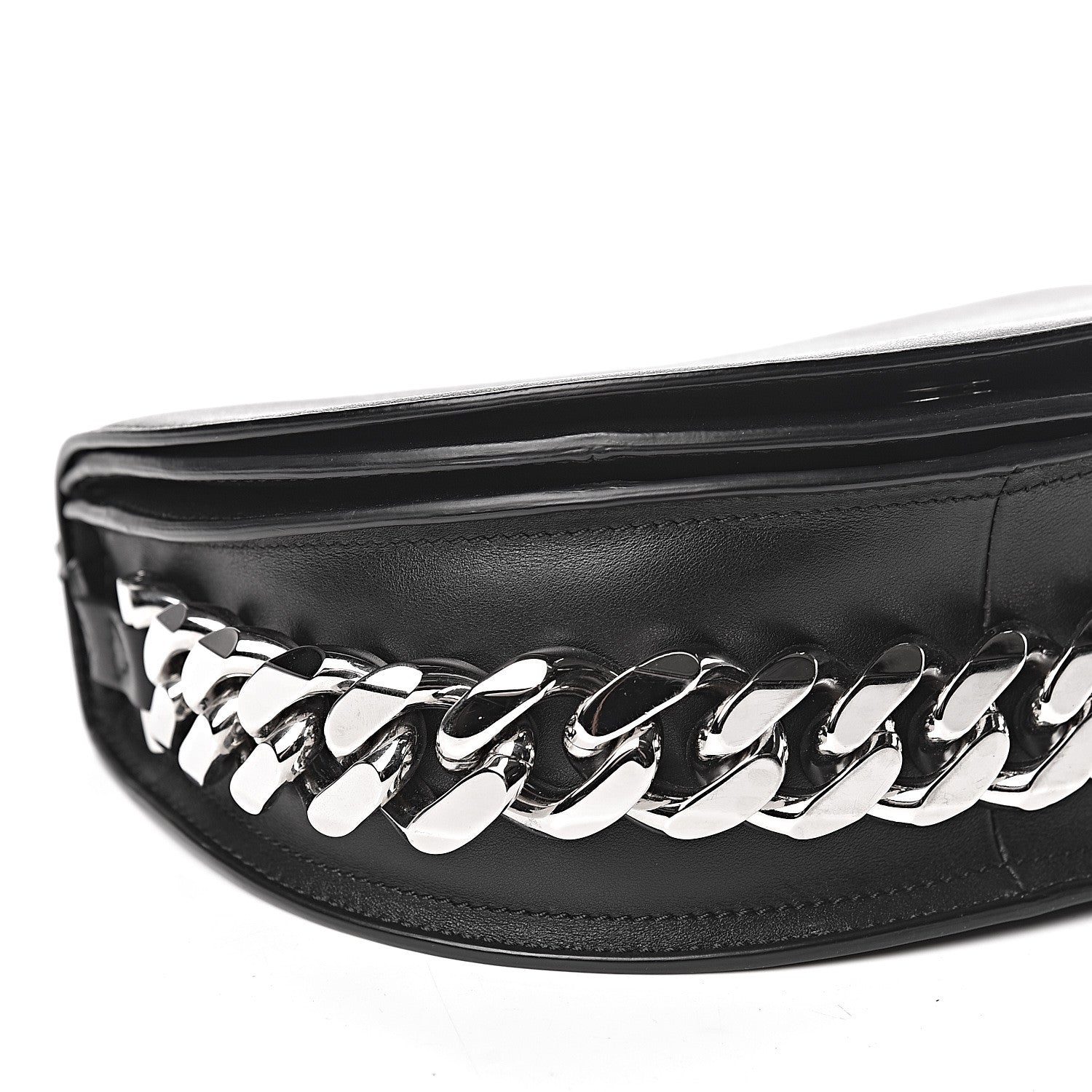 Givenchy Calfskin Mini Infinity Saddle Bag Black 7 of 9