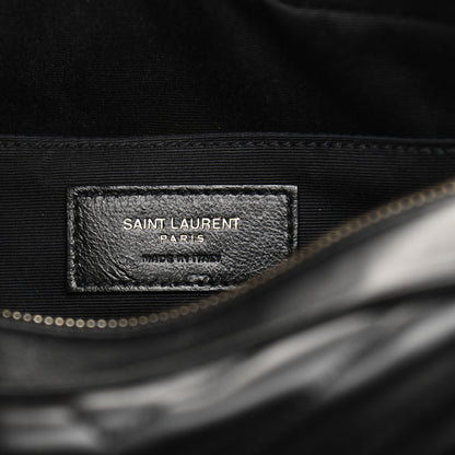 Saint Laurent Calfskin Matelasse Monogram Lou Camera Bag Black 6 of 11
