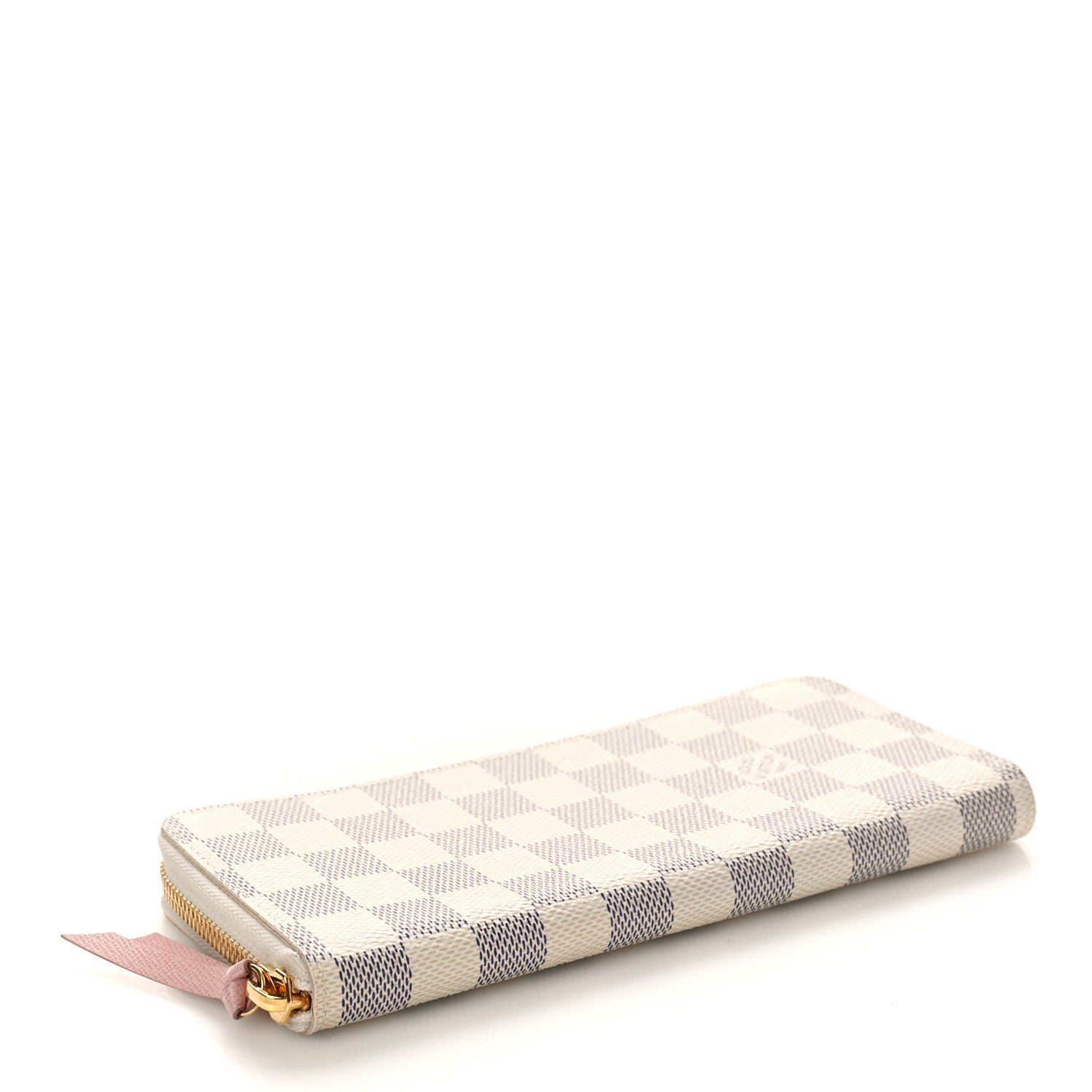 Louis Vuitton Damier Azur Clemence Wallet Rose Ballerine 4 of 8