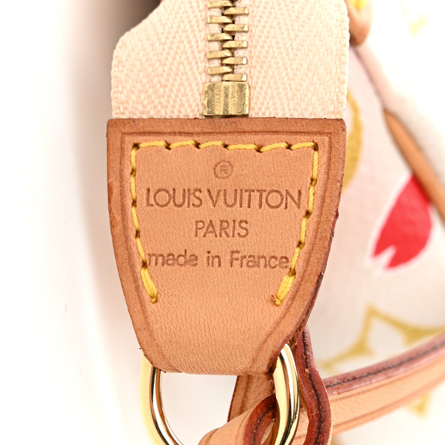 Louis Vuitton Monogram Cherry Blossom Pochette Accessories Red 6 of 11
