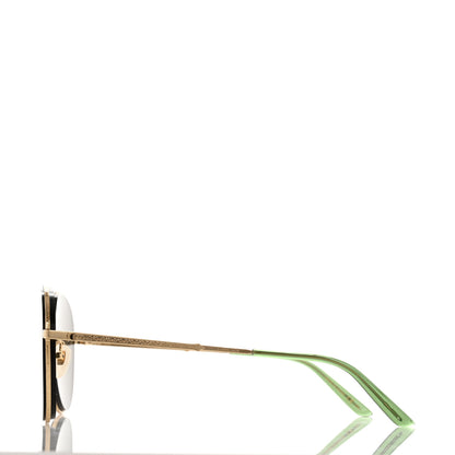 Gucci Metal Aviator Sunglasses GG0356S Green 3 of 9