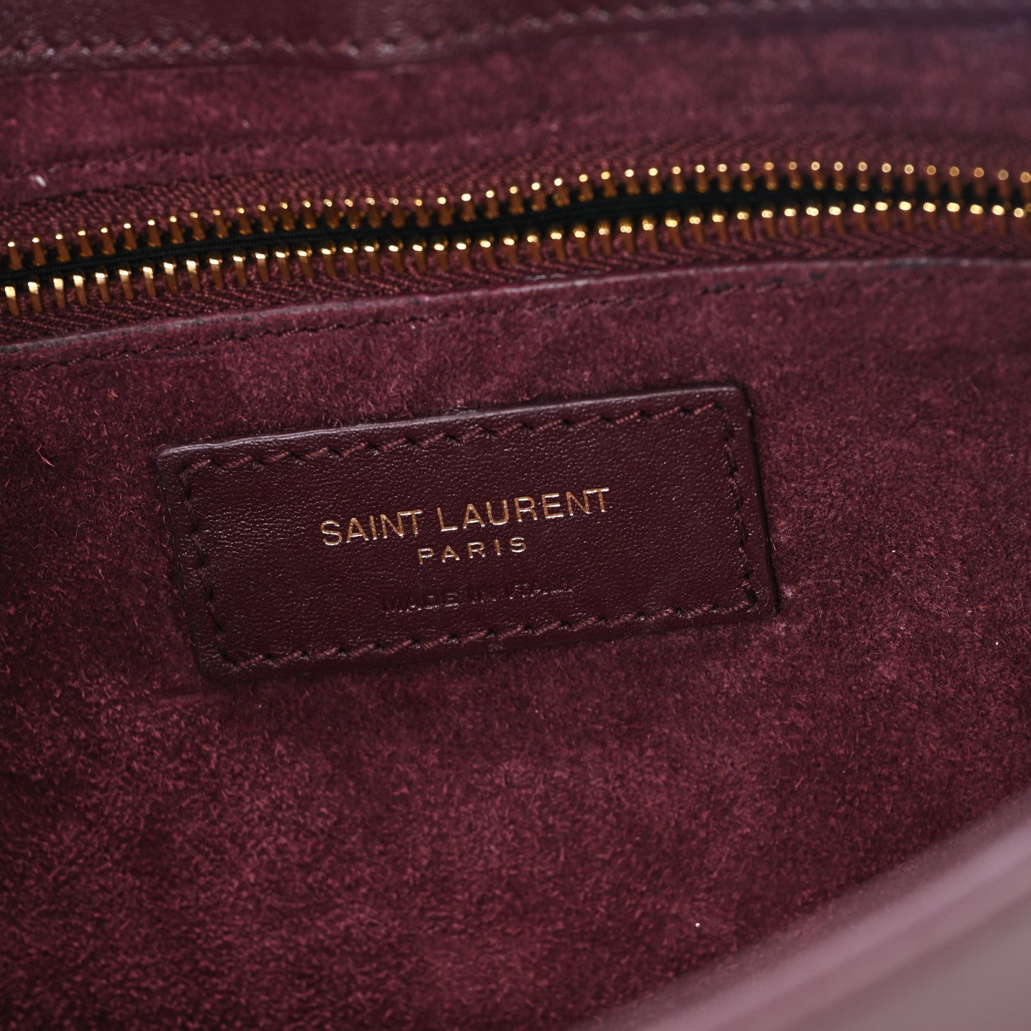Saint Laurent Patent Le 5 A 7 Hobo Bordeaux 6 of 10