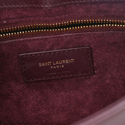 Saint Laurent Patent Le 5 A 7 Hobo Bordeaux 6 of 10