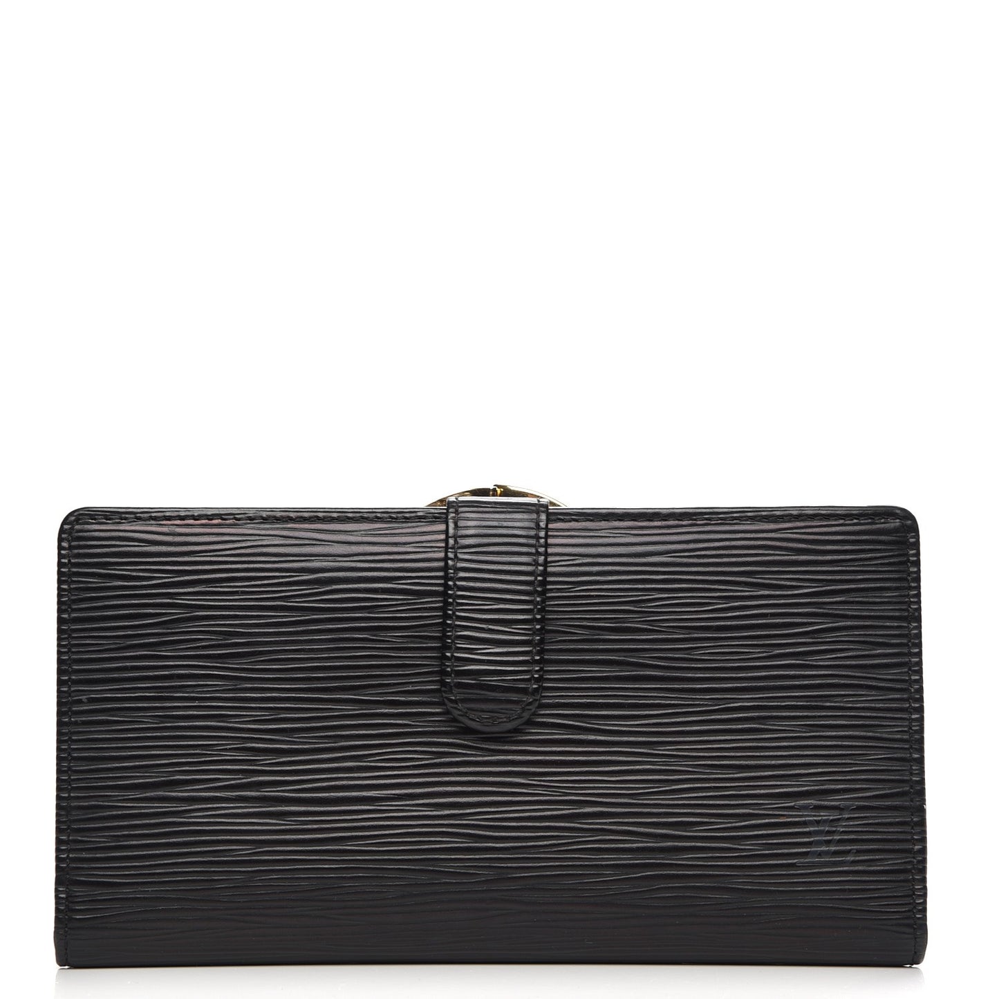Epi Viennois Continental French Purse Wallet Black