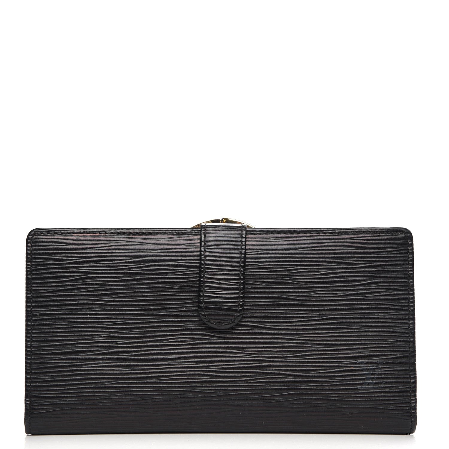 Louis Vuitton Epi Viennois Continental French Purse Wallet Black 1 of 9