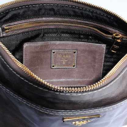 Prada Vitello Shine Pochette Clutch Argilla 5 of 10
