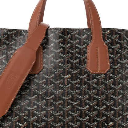 Goyard Goyardine Voltaire III Tote Black Gold 8 of 12