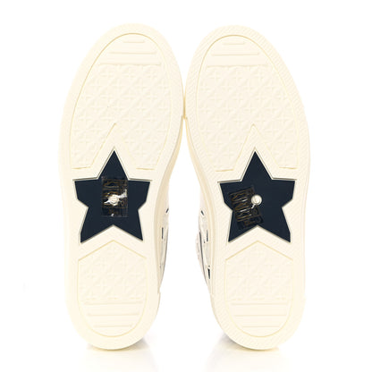 Christian Dior Canvas Embroidered Womens Walk'n' Dior Star High Top Sneakers 36 White Navy 6 of 12