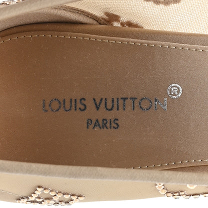 Louis Vuitton Monogram Mesh Strass Gala Pumps 35 Nude 8 of 9