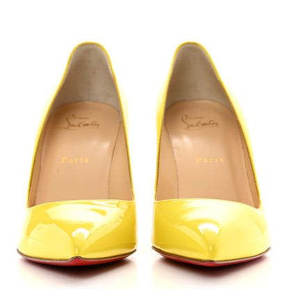 Christian Louboutin Patent Pigalle Follies 100 Pumps 38.5 Sun 2 of 8