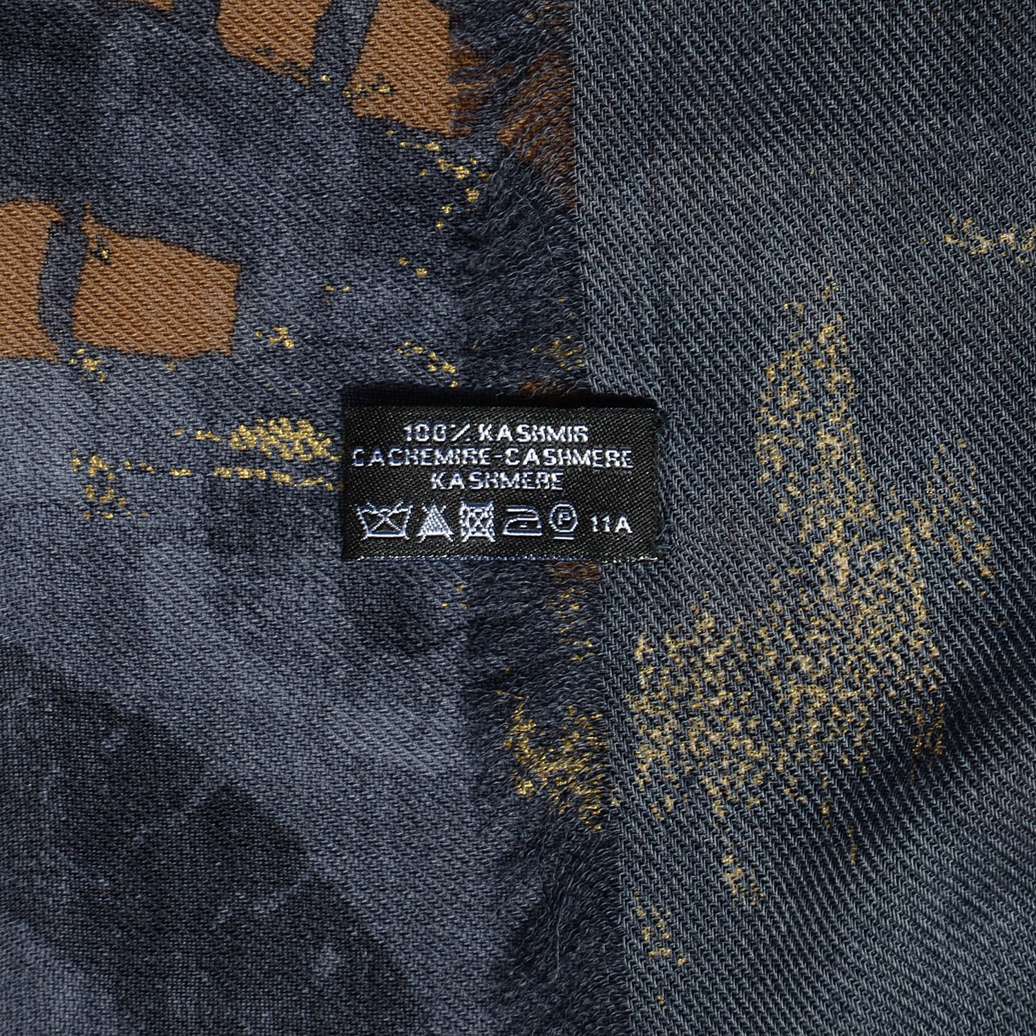 Chanel Cashmere Mosaic CC Logo Scarf 4 of 5
