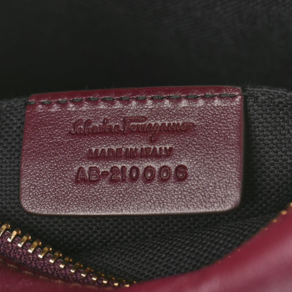 Salvatore Ferragamo Calfskin Vela Camera Crossbody Bag Burgundy 6 of 8