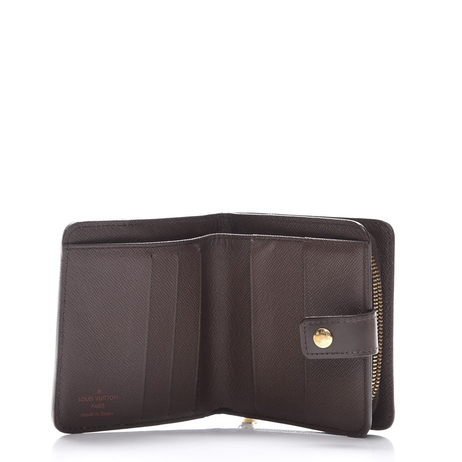 Louis Vuitton Damier Ebene Zippe Zipped Compact Wallet 5 of 8