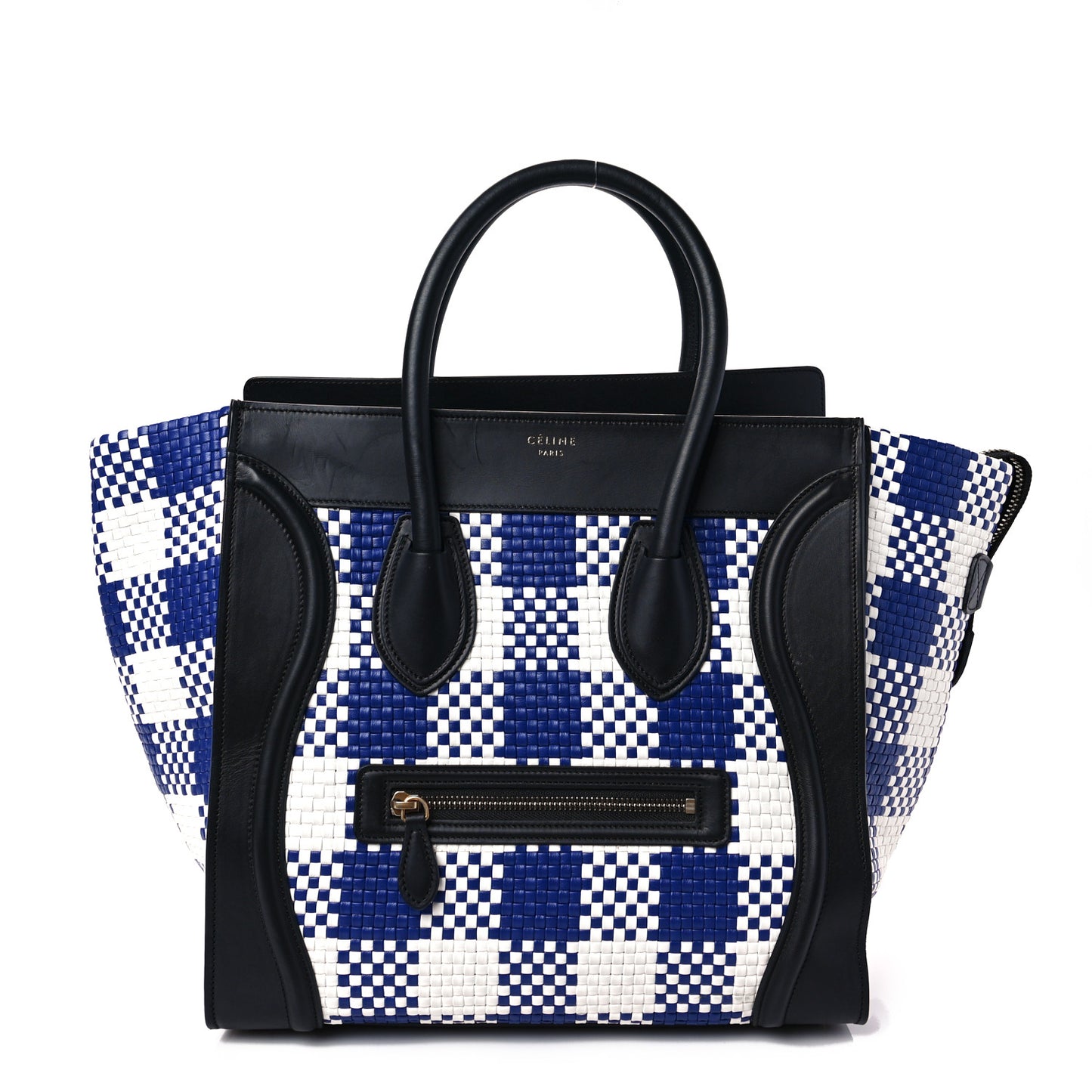 Smooth Calfskin Woven Mini Luggage
