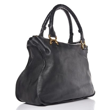 Chloe Calfskin Large Marcie Satchel Black 3 of 10