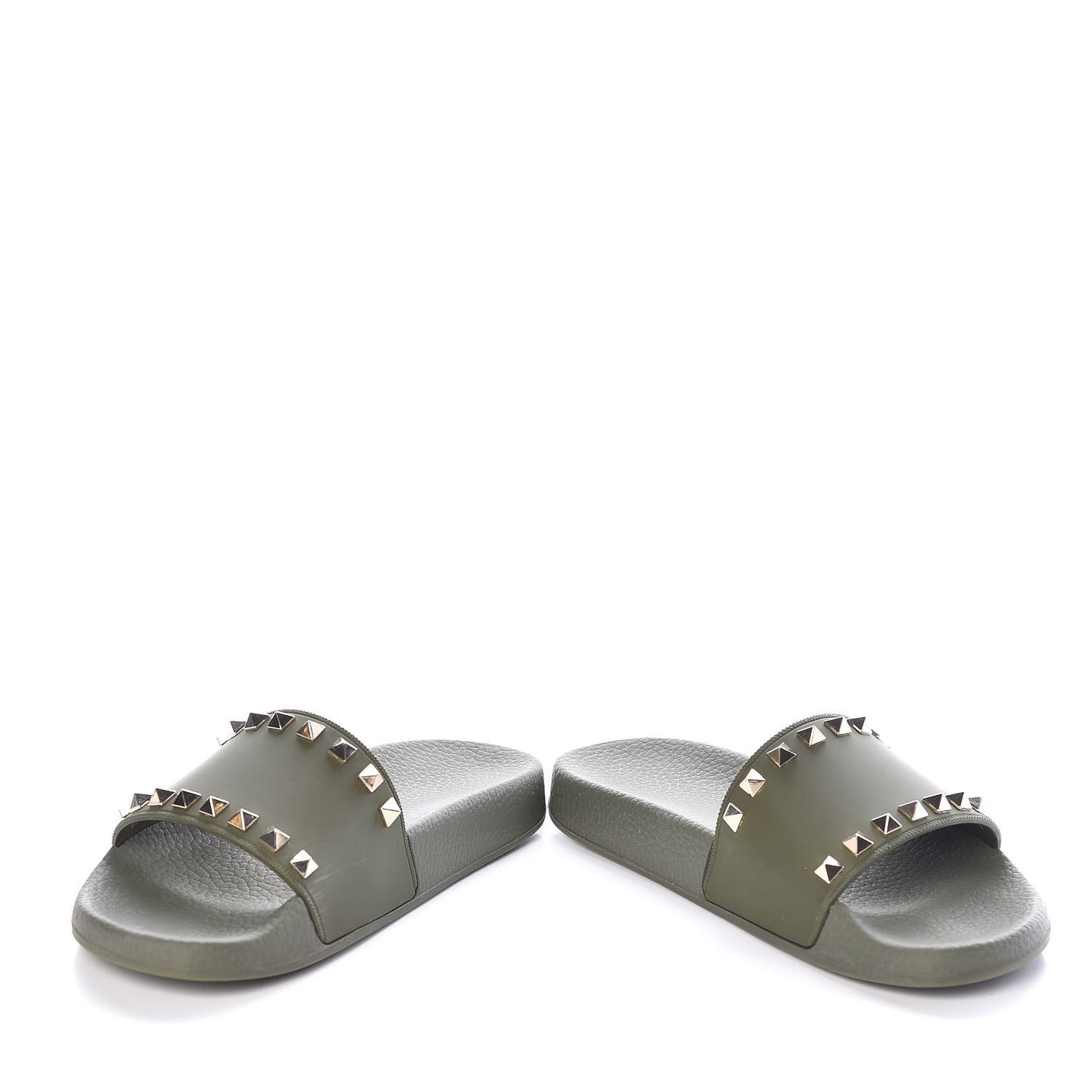 Rubber Rockstud Slide Sandals 36 Oasis