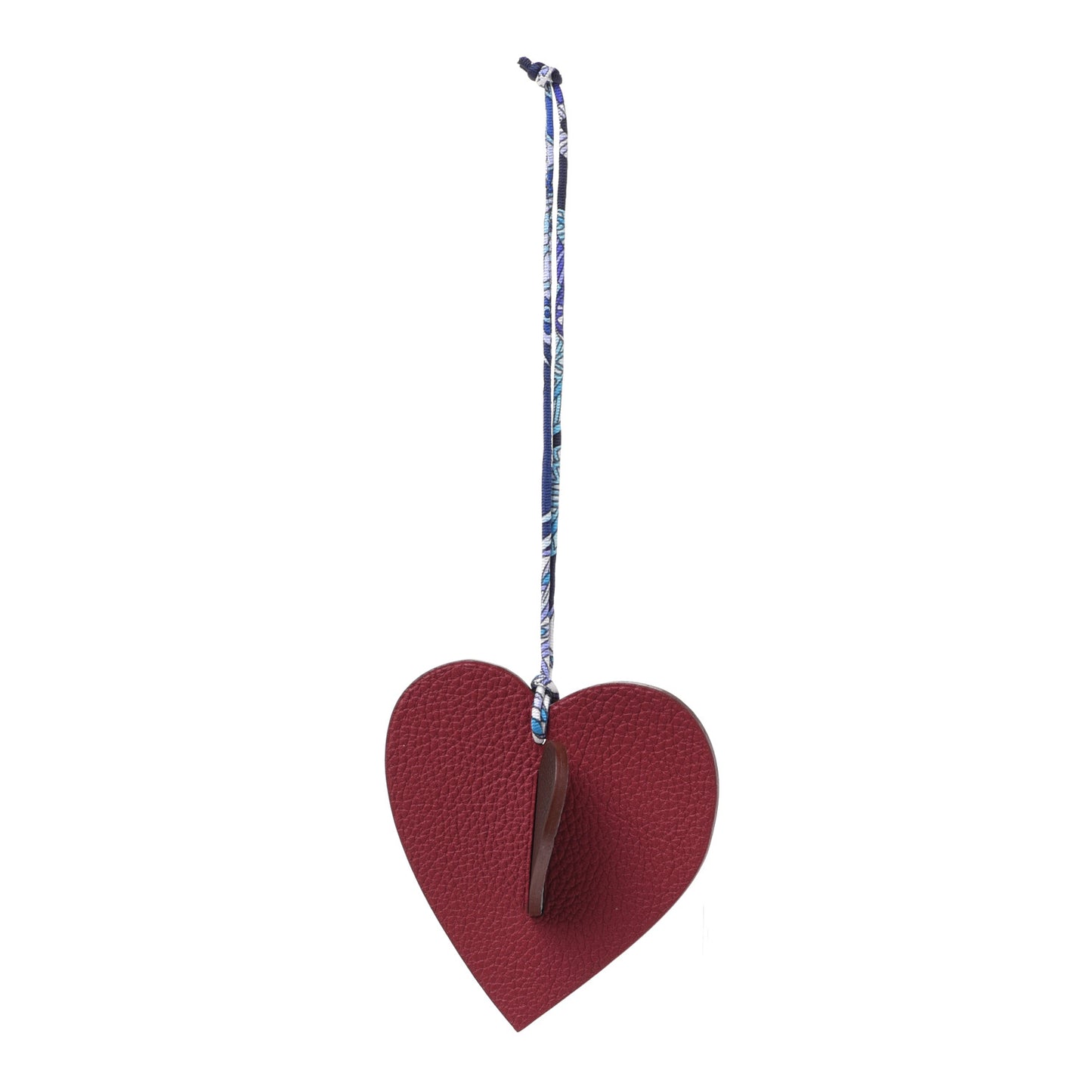 Togo Epsom Petit H Heart Bag Charm Multicolor