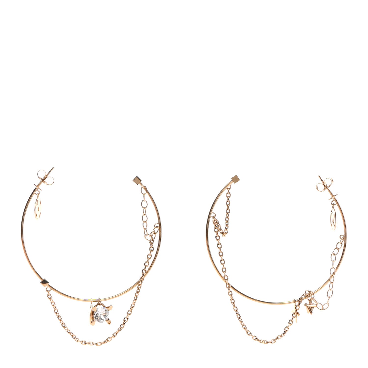 Louis Vuitton Roman Holidays Hoop Earrings Gold 1 of 7