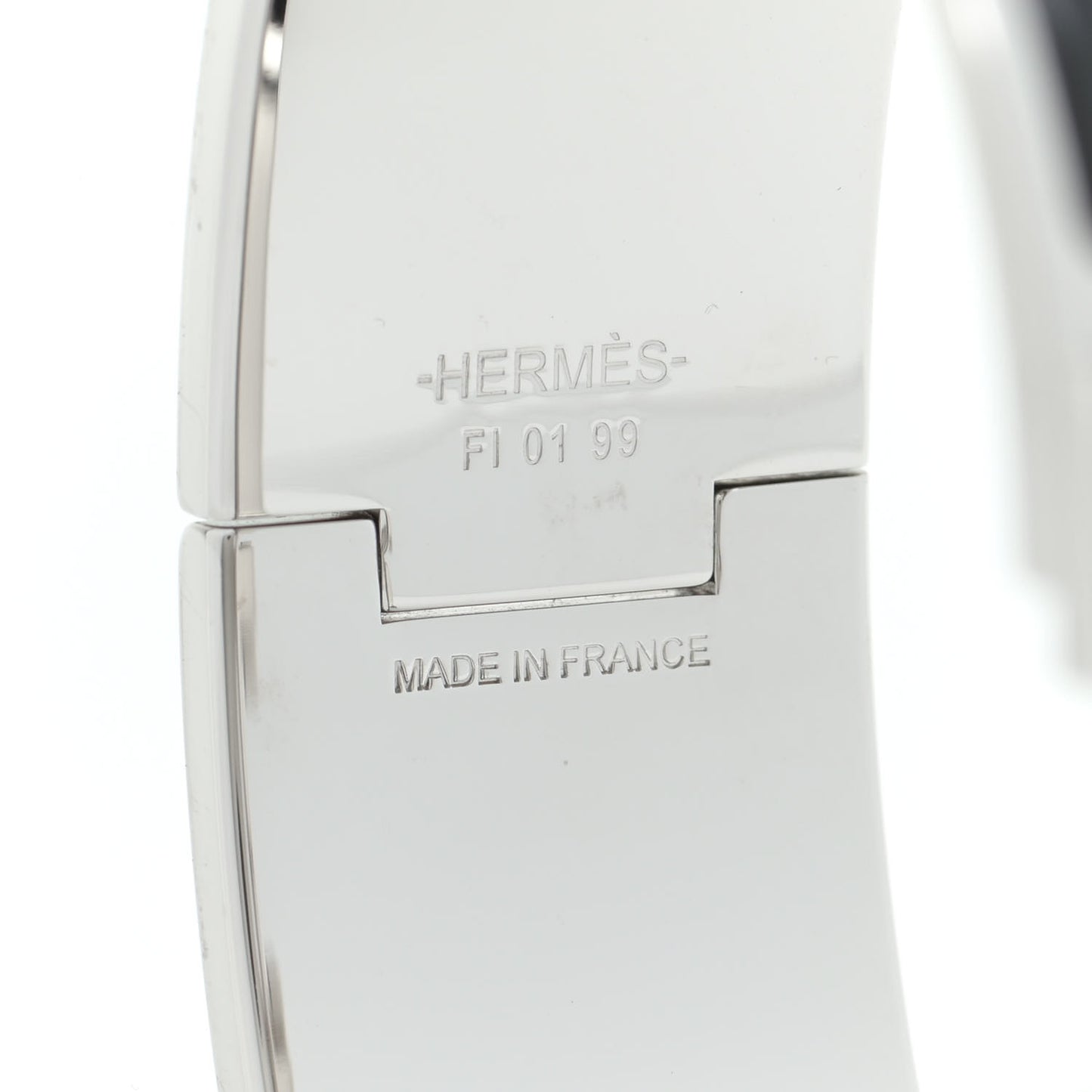 Enamel Printed Wide Panoplie Equestre Clic H Bracelet PM Positif Negatif