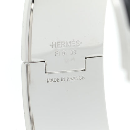 Hermes Enamel Printed Wide Panoplie Equestre Clic H Bracelet PM Positif Negatif 4 of 5