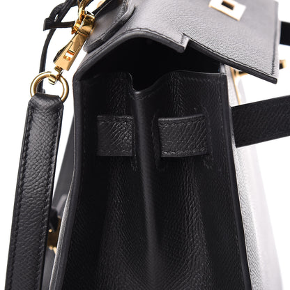 Hermes Epsom Kelly Sellier 28 Black 17 of 43
