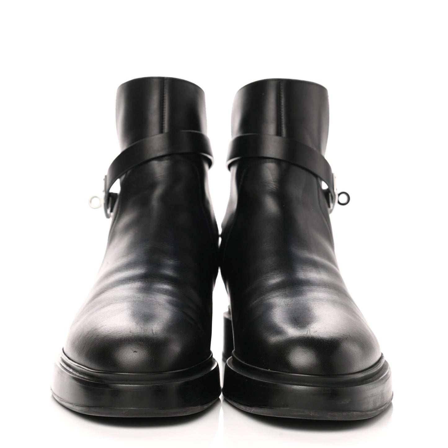 Calfskin Veo Ankle Boots 41.5 Black