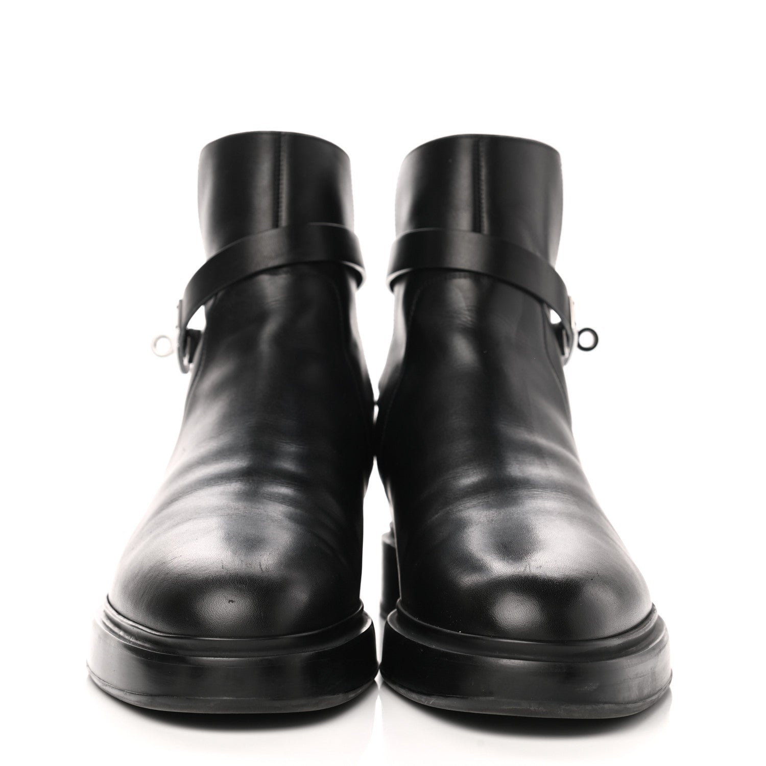 Hermes Calfskin Veo Ankle Boots 41.5 Black 2 of 9
