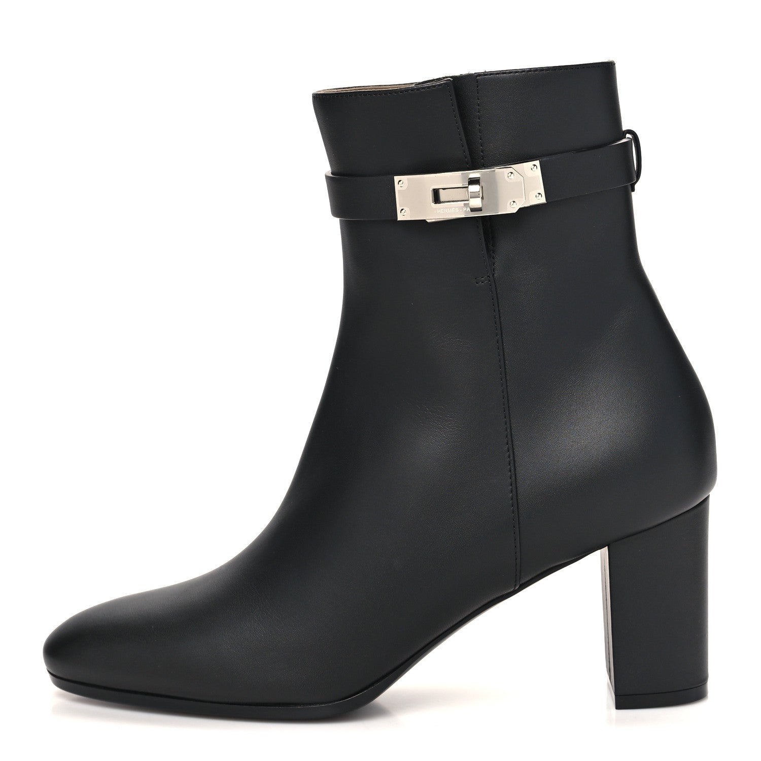Hermes Calfskin Saint Germain Ankle Boots 39 Black 1 of 10