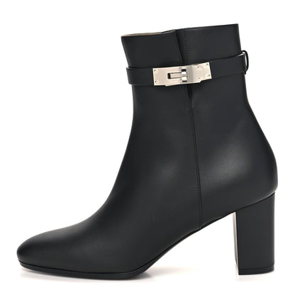 Hermes Calfskin Saint Germain Ankle Boots 39 Black 1 of 10