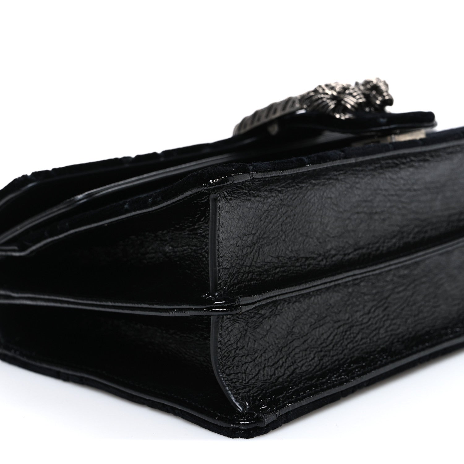 Gucci Velvet GG Monogram Small Dionysus Shoulder Bag Black 9 of 10