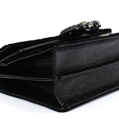 Gucci Velvet GG Monogram Small Dionysus Shoulder Bag Black 9 of 10