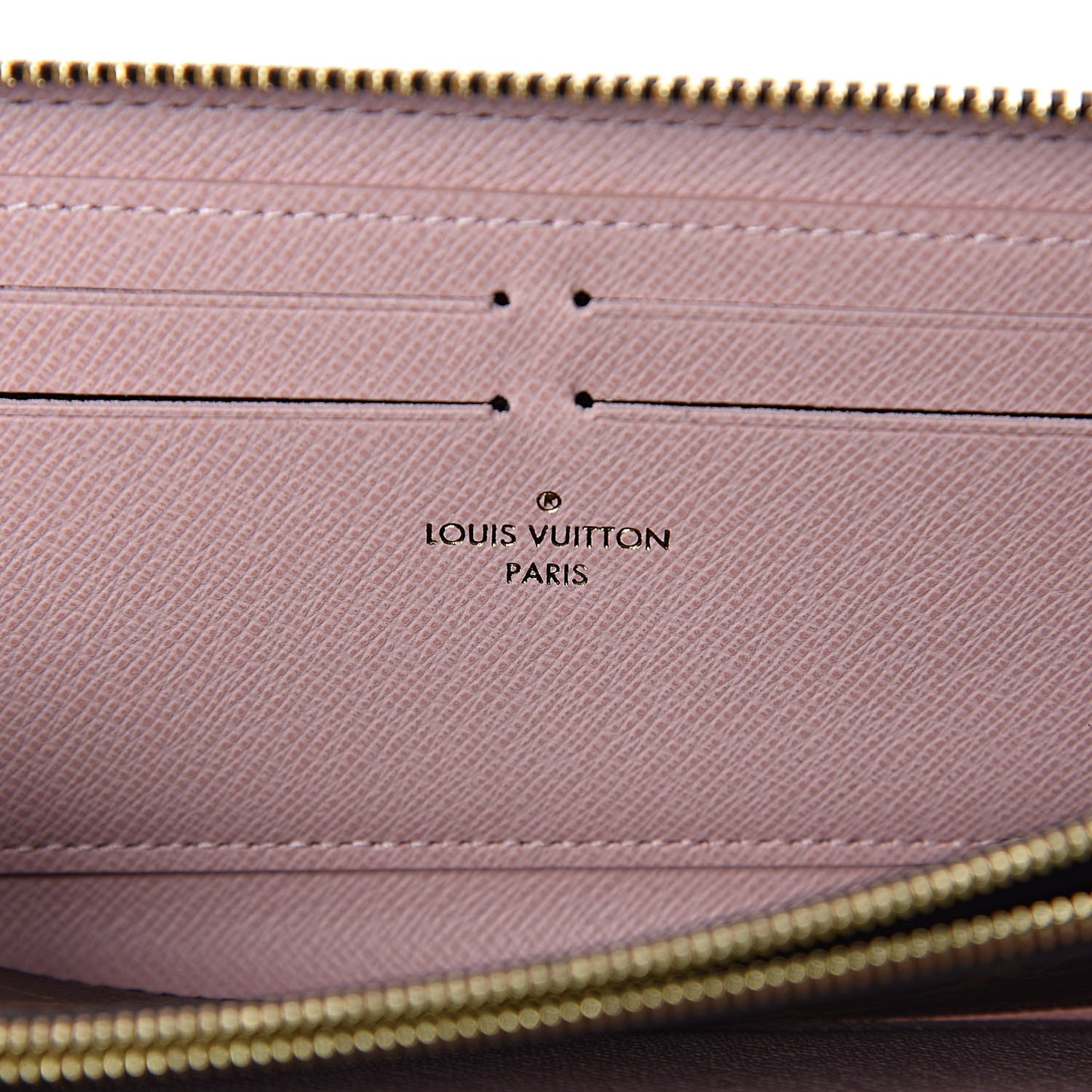 Monogram Clemence Wallet Rose Ballerine