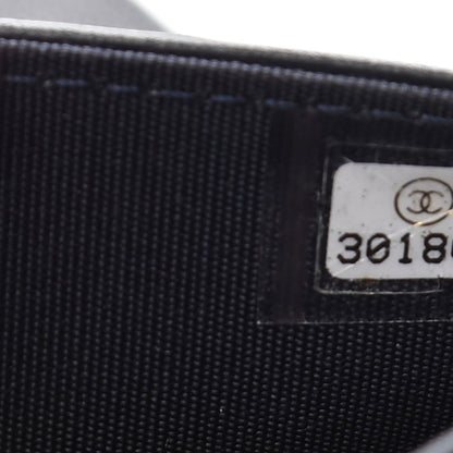 Chanel Caviar Quilted Boy Wallet On Chain WOC Navy 8 of 12