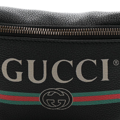 Gucci Grained Calfskin Small Logo Belt Bag Black 8 of 10