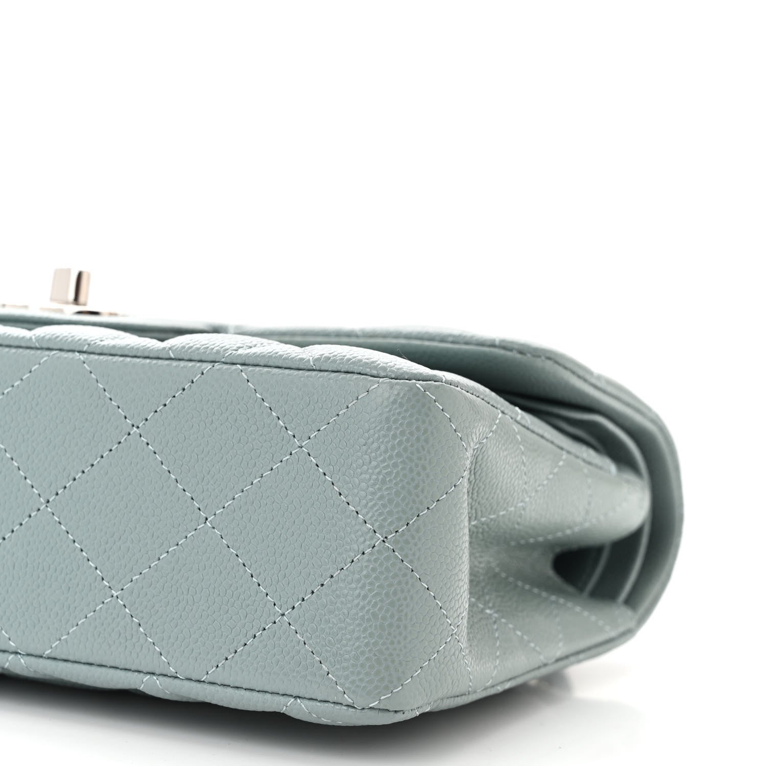 Chanel Caviar Quilted Small Double Flap Blue 10 of 11