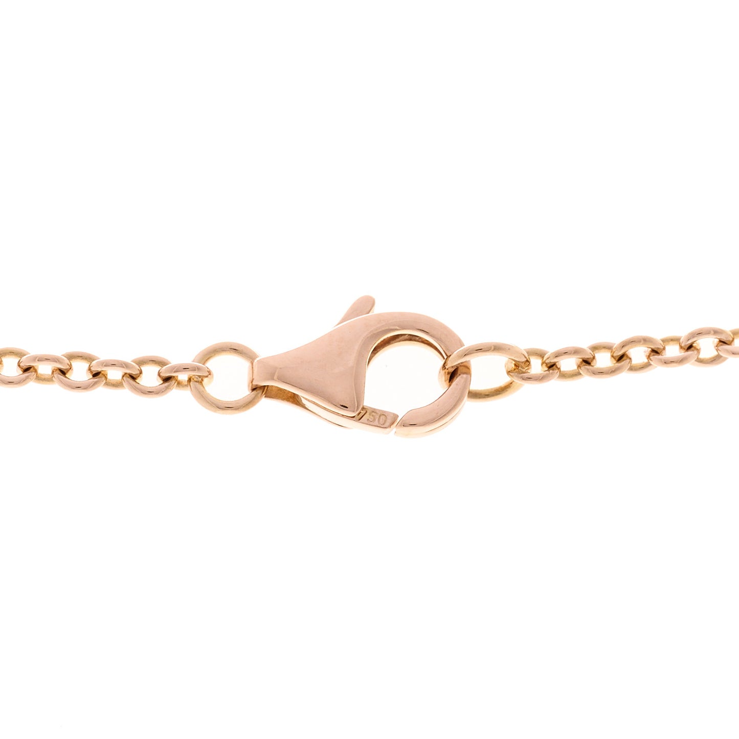 18K Pink Gold Interlocking LOVE Necklace