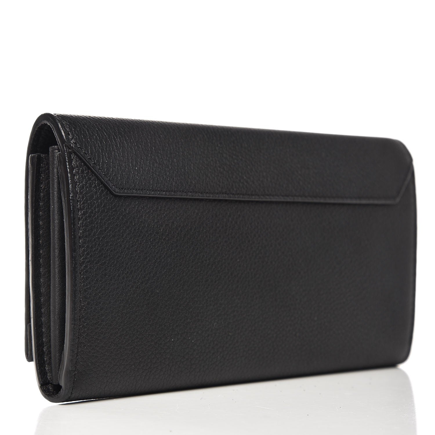 Louis Vuitton Calfskin Lockme II Wallet Black 3 of 7