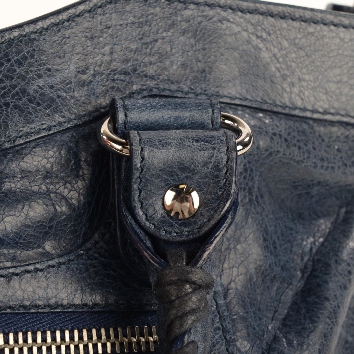 Agneau Giant 12 Silver Hardware First Bleu Roi