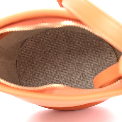Mansur Gavriel Pebbled Calfskin Mini Zip Bucket Bag Arancio 5 of 9