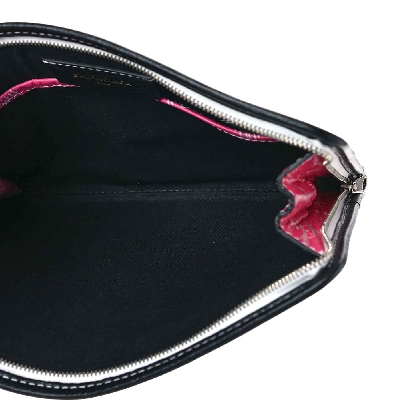 Agneau Arena NYC Mini Bazar Pouch Rose Black Gris Rouge