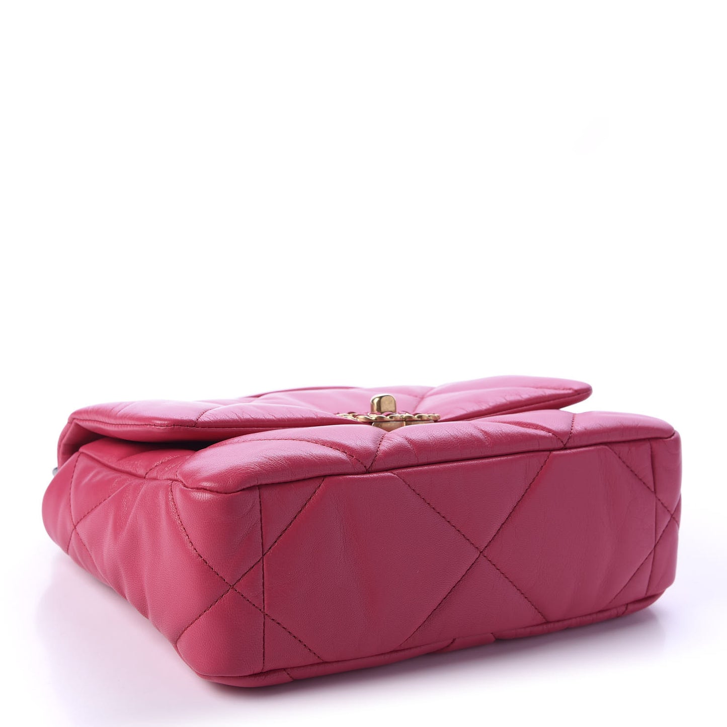 Goatskin Quilted Medium 19 Flap Pink