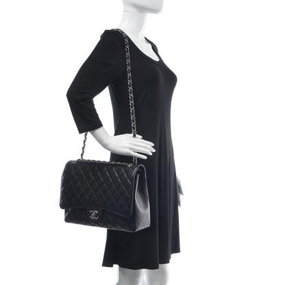 Chanel Caviar Quilted Maxi Double Flap Black 2 of 9