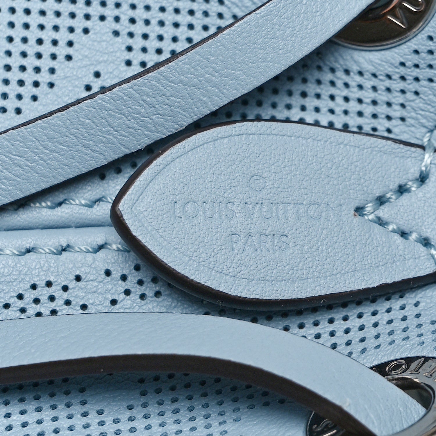 Louis Vuitton Calfskin Reverse Mahina Bella Horizon Blue 7 of 9