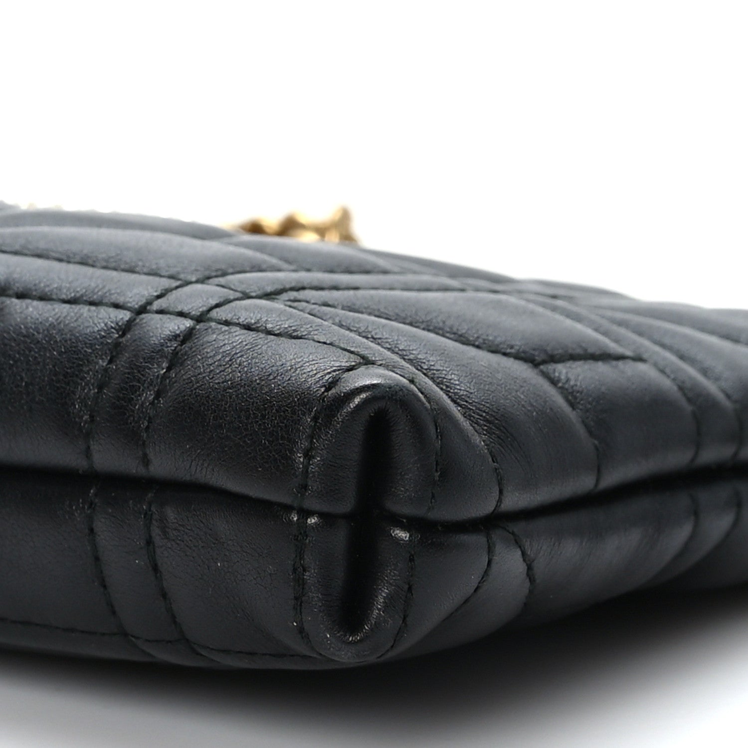 Gucci Calfskin Matelasse Mini Pearly GG Marmont Chain Bag Black 8 of 8